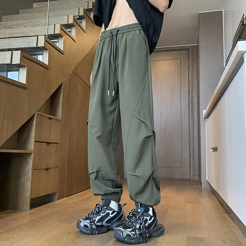 Summer 2024 Casual Loose Pants Cool and Quick Drying Casual Pants Pleated Leggings with Multiple Colors To Choose From images - 6