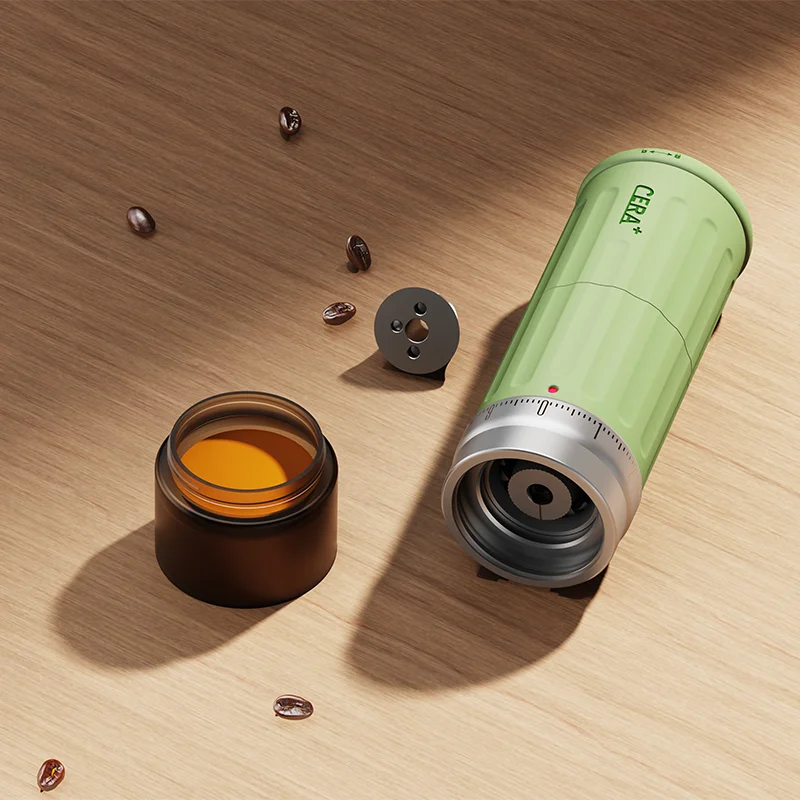 Aluminum Alloy Coffee Grinder Stainless Steel Burr Coffee Grinder