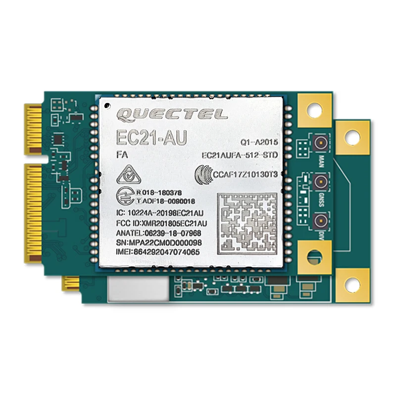 Nuevo Quectel EC21-AU LTE Cat1 MINI módulo PCIE banda B1/B2/B3/B4/B5/B7/B8/B28/B40 para América Latina Australia Nueva Zelanda Taiwán