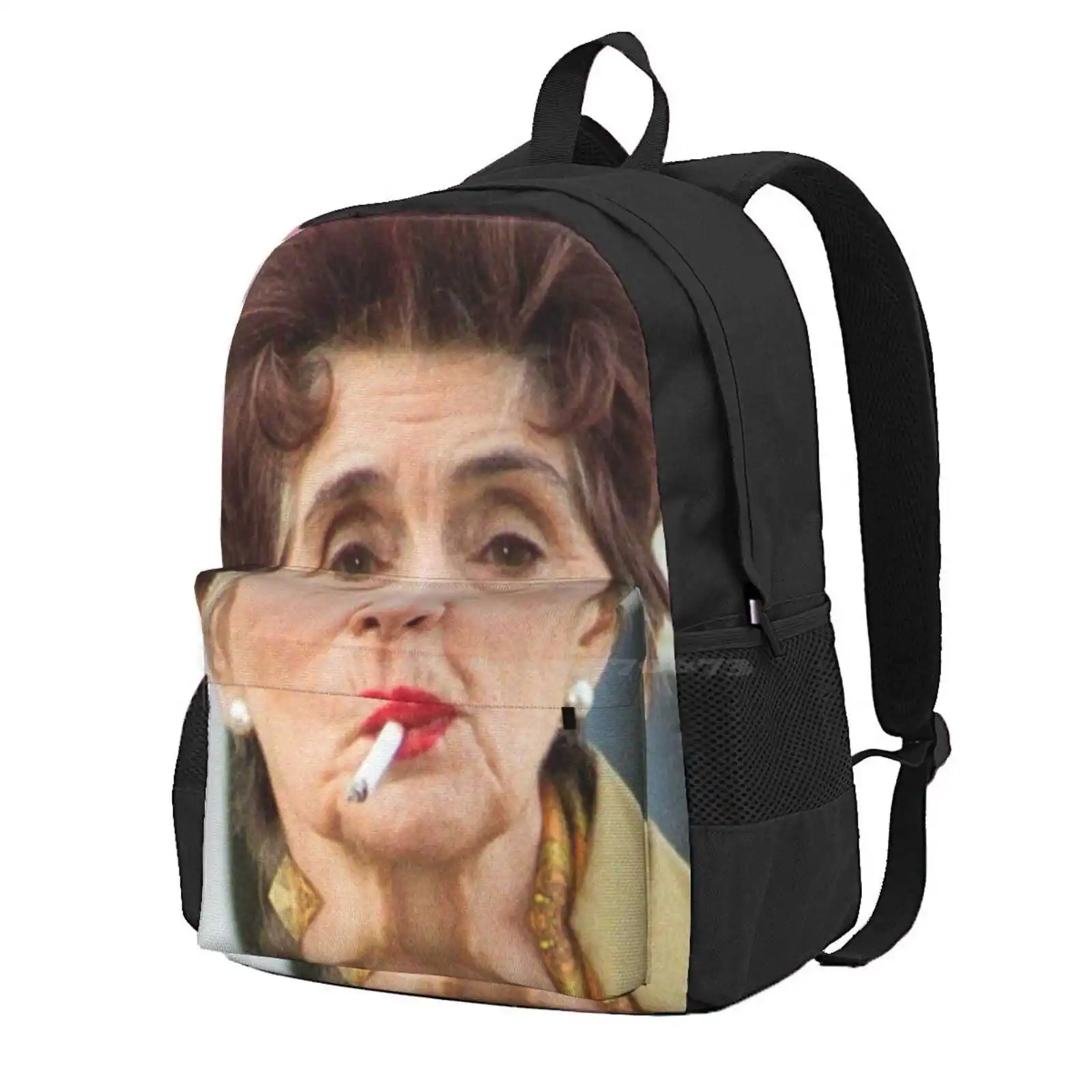 

Eastenders Legends- Dot Cotton Hot Sale Schoolbag Backpack Fashion Bags Eastenders Tv Pop Culture Funny Comedy Soap Opera