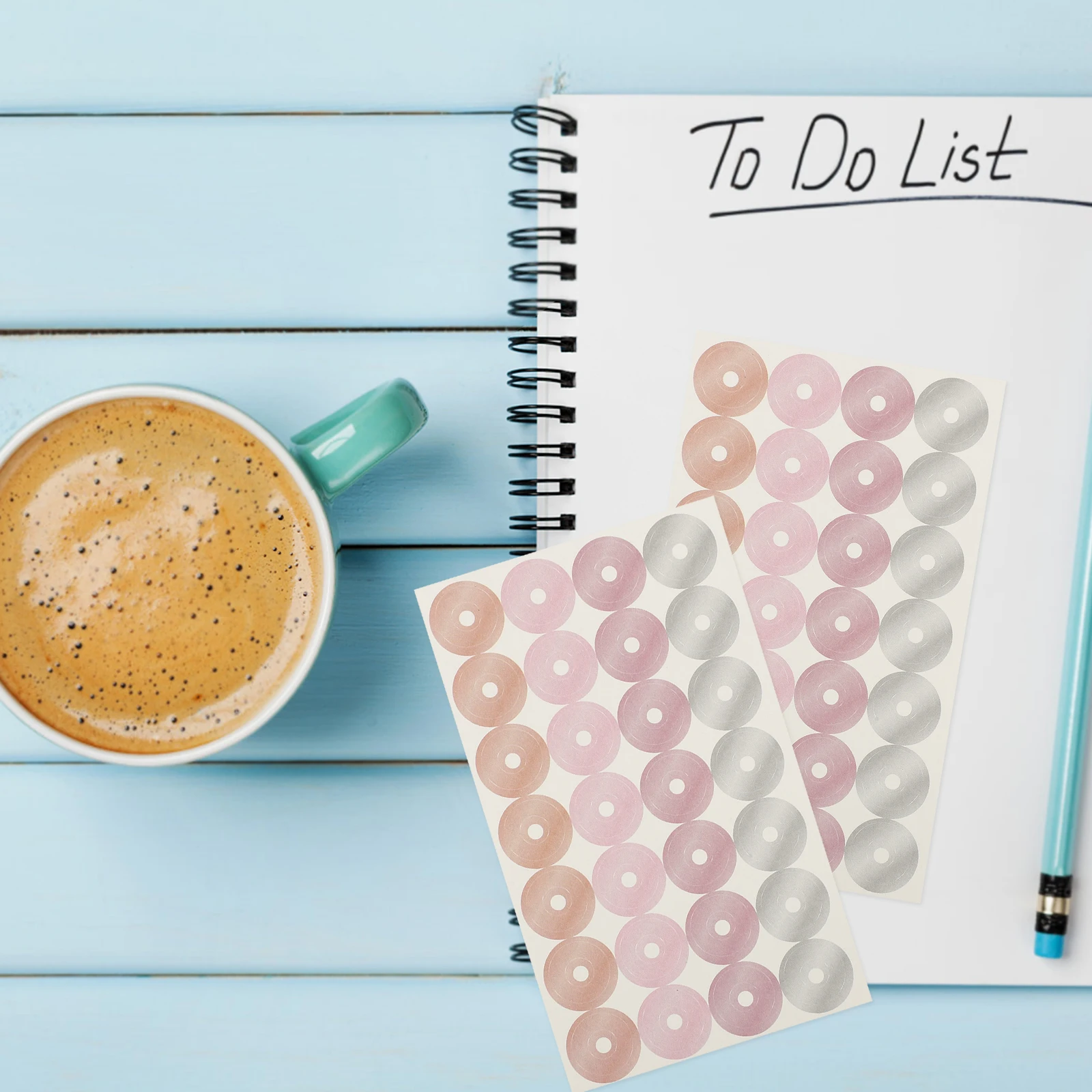 

16 Sheets Metal Hole Punch Reinforcement Stickers Repair Loose Leaf Paper Binders Notebooks 4 Packs Strong Adhesive Stationery