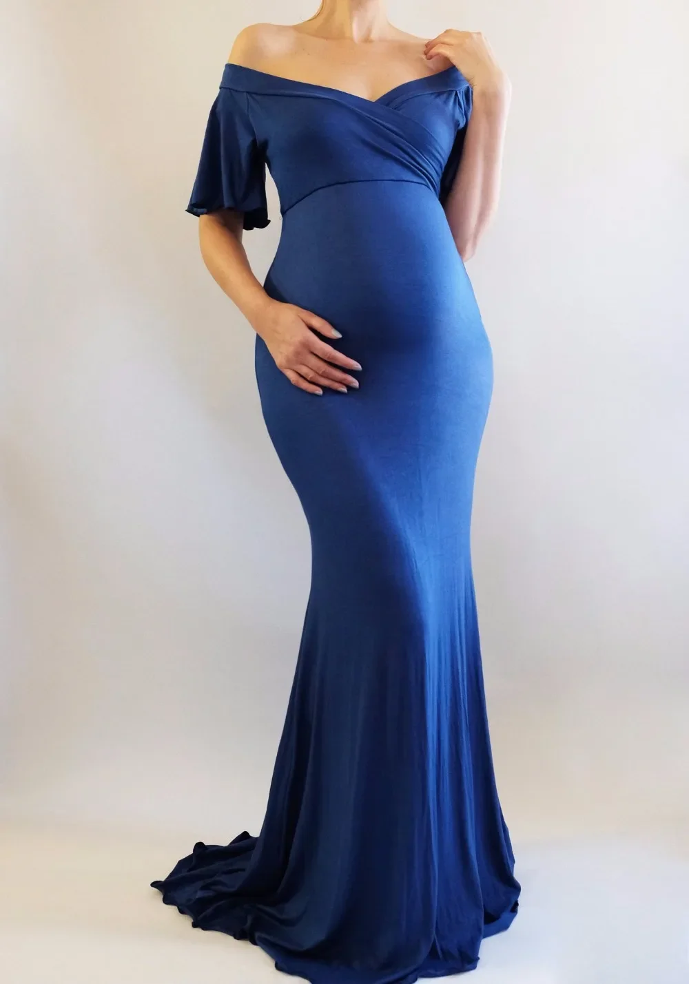 2024Fashion vestidos para embarazadas maternity photography props vestidos de maternidad para foto shoot pregnancy clothes dress