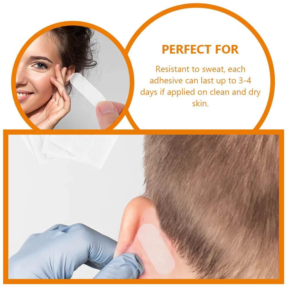 6Pcs Ear Corrector Stickers Peva Material Invisible Design Sweat Resistant Vertical Ear Patch for Women Charm Enhancement