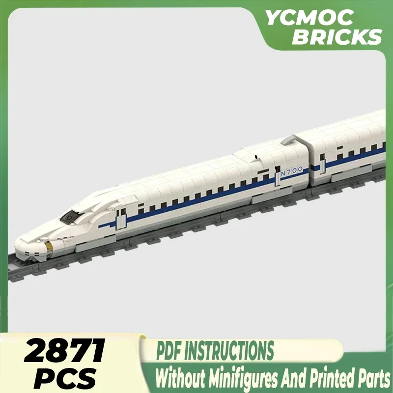 City Car Model Moc Building Bricks Shinkansen N700 Bullet Train 1/70 Technology Blocks Gifts Christmas Toys DIY Sets Assembly