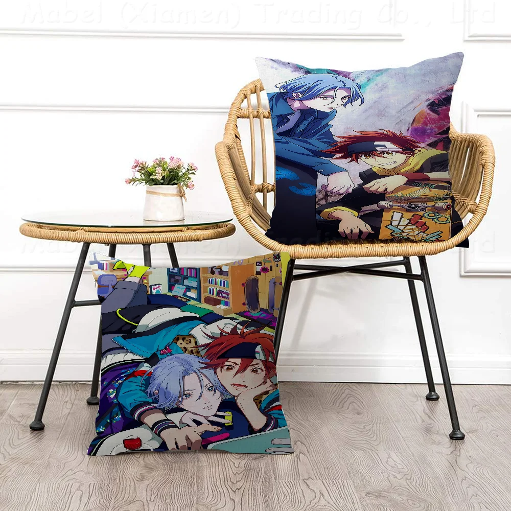 Anime SK8Pillow Covers Cartoon Sofa Decorative Home Double-sided Printing Short Plush Cute Cushion Cover