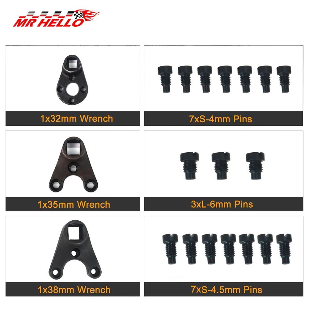 MT0004 MT0006 MT0009 Outboard Trim Tilt Pin Wrench Tools Set Fit For Yamaha Suzuki All Seastar Hydraulic End Caps