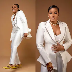 Dress pant suits for weddings plus size best sale