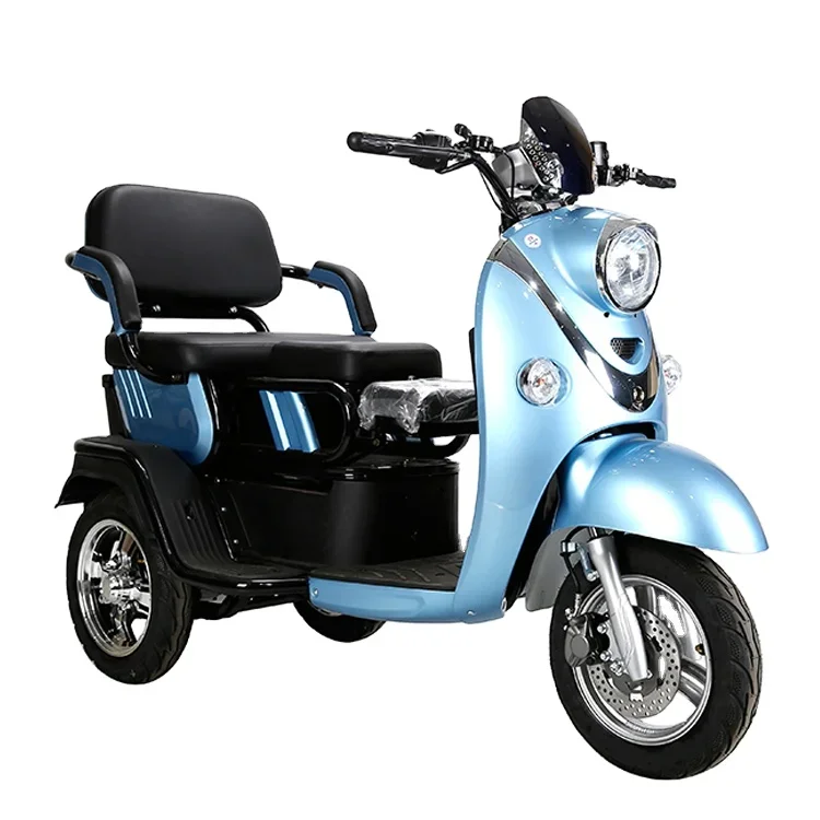 Popular Design Electric Tricycle 500-1000W 3 Wheel E Scooter Handicapped Electric Mobility Scooter with 3.0*10inch vacuum tyre