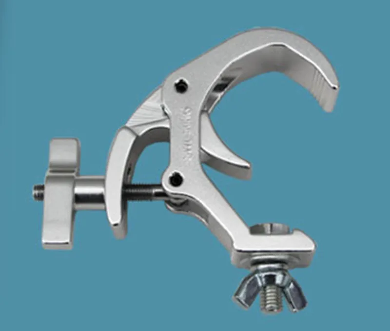 20pcs/lot Stage Light Hook Aluminum Alloy Truss Clamp DJ Beam Mounting Fixture Clamps SWL 50KG fits 30-41mm Pipe Tube