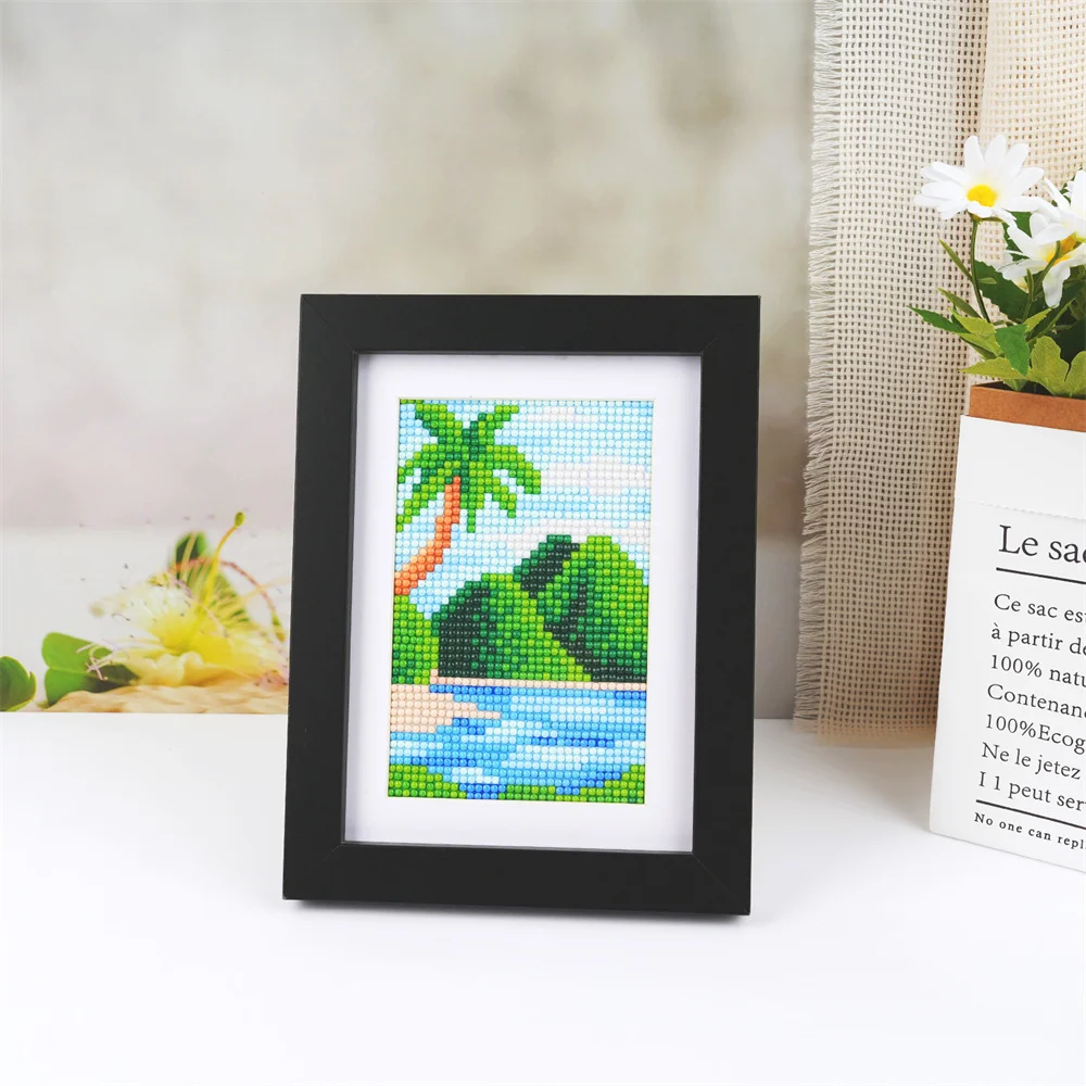 Momoart DIY Diamond Painting Mountain Landscape New Collection Rhinestone Pictures Kits Mosaic Seaside Home Decor
