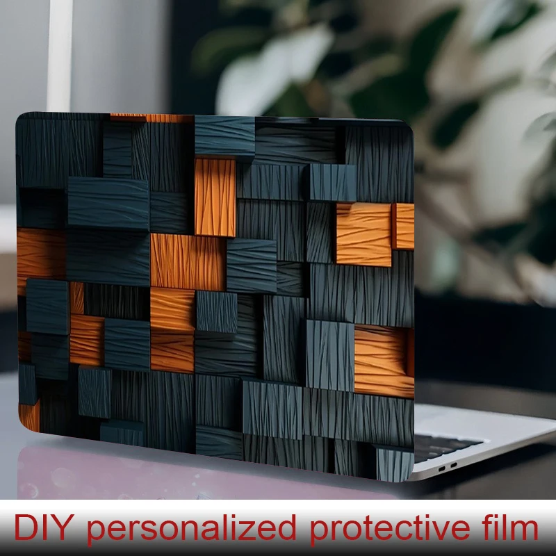 

2 наклейки для ноутбуков, защитная пленка с яркими светящимися огнями, устойчивая к царапинам наклейка DIY