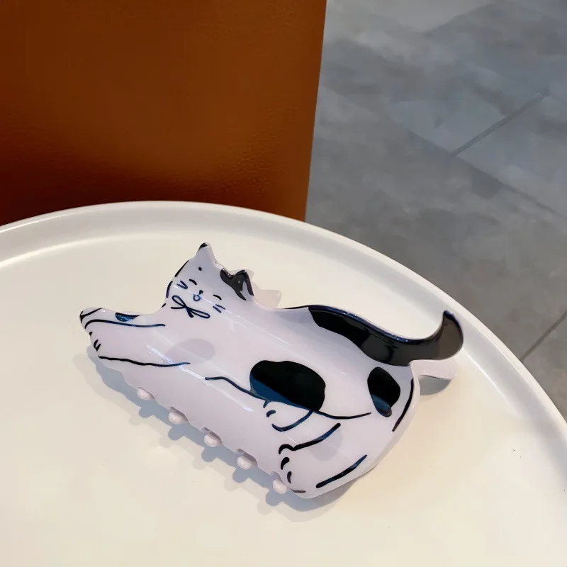 1pc Cute Pet Gripper Women\'s New Clip Headpiece Half Hair Clip Back of Head Shark Gripper