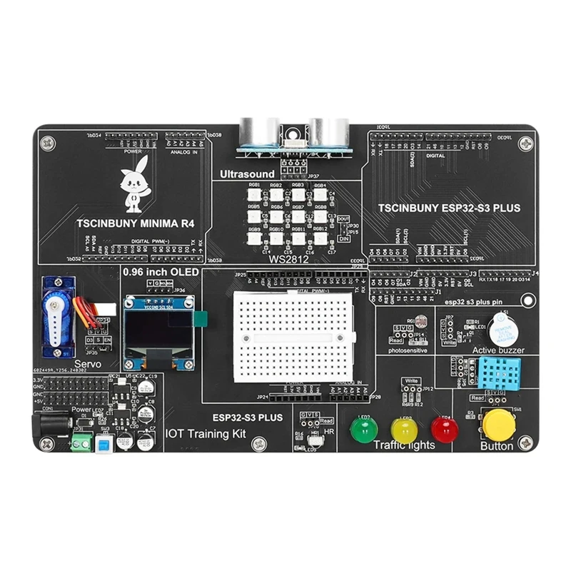 

Стартовые автоматические наборы tподшипbuny ESP32 S3 PLUS для Arduino, программируемый электронный проект, тренировочный комплект для взрослых, комплект для обучения IOT