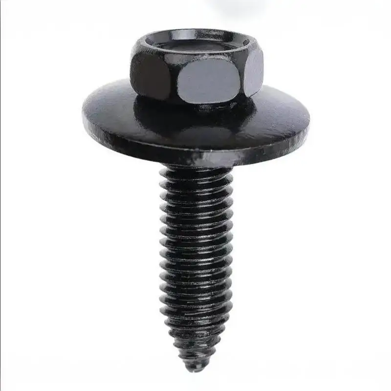 M6 Car Body Fastener Kit Screw Bolt with U Type Spring Clip Nut Ideal Replacement for Car Modification Lovers Repair Use