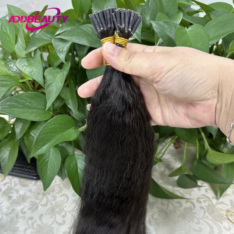 Extensiones de Cabello Humano ITIP, Cabello Brasileño Liso Yaki, Extensiones de Cabello Humano con Cápsulas de Queratina Natural, Extensiones de Cabello Fusion con Reflejos