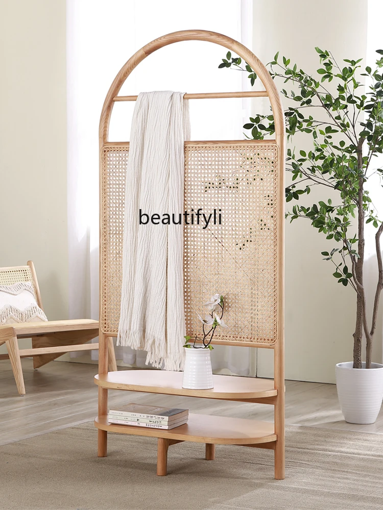 GY-Customized Nordic Rattan Screen, Movable Household Minimalist Art, Ins Shelf Seat, Hallway Partition