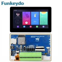 ESP32-S3 Waveshare 4.3 pouces IPS Touch LCD carte de développement IHM GUI Type B 800 × 480 5 points tactiles 32 bits LX7 processeur touristes-core