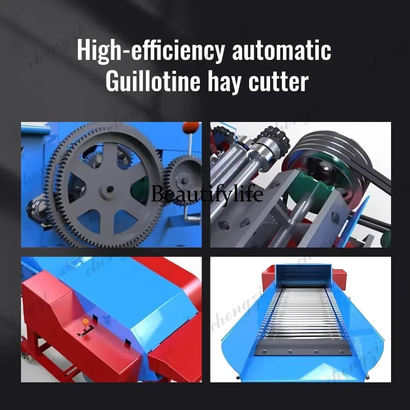 dd182dd182DD182Hot Selling Multi-Functional Electric Automatic Feed Forage Grain Shredder Efficient Chaff Cutter Crusher New Pro