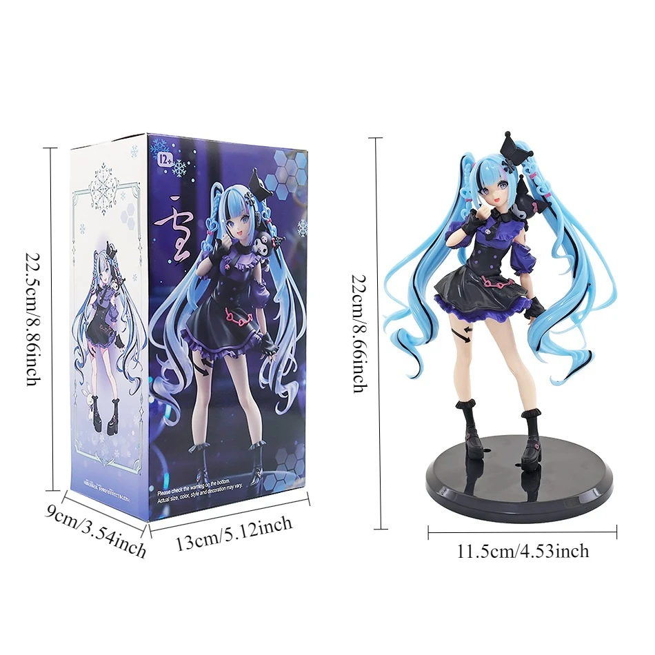 Kawaii Anime Hatsune Miku PVC-Figur, Puppe, Modell, Dekoration für Schreibtisch oder Armaturenbrett, Geburtstags- oder Weihnachtsgeschenk, Sammlerstück. – Detail 4