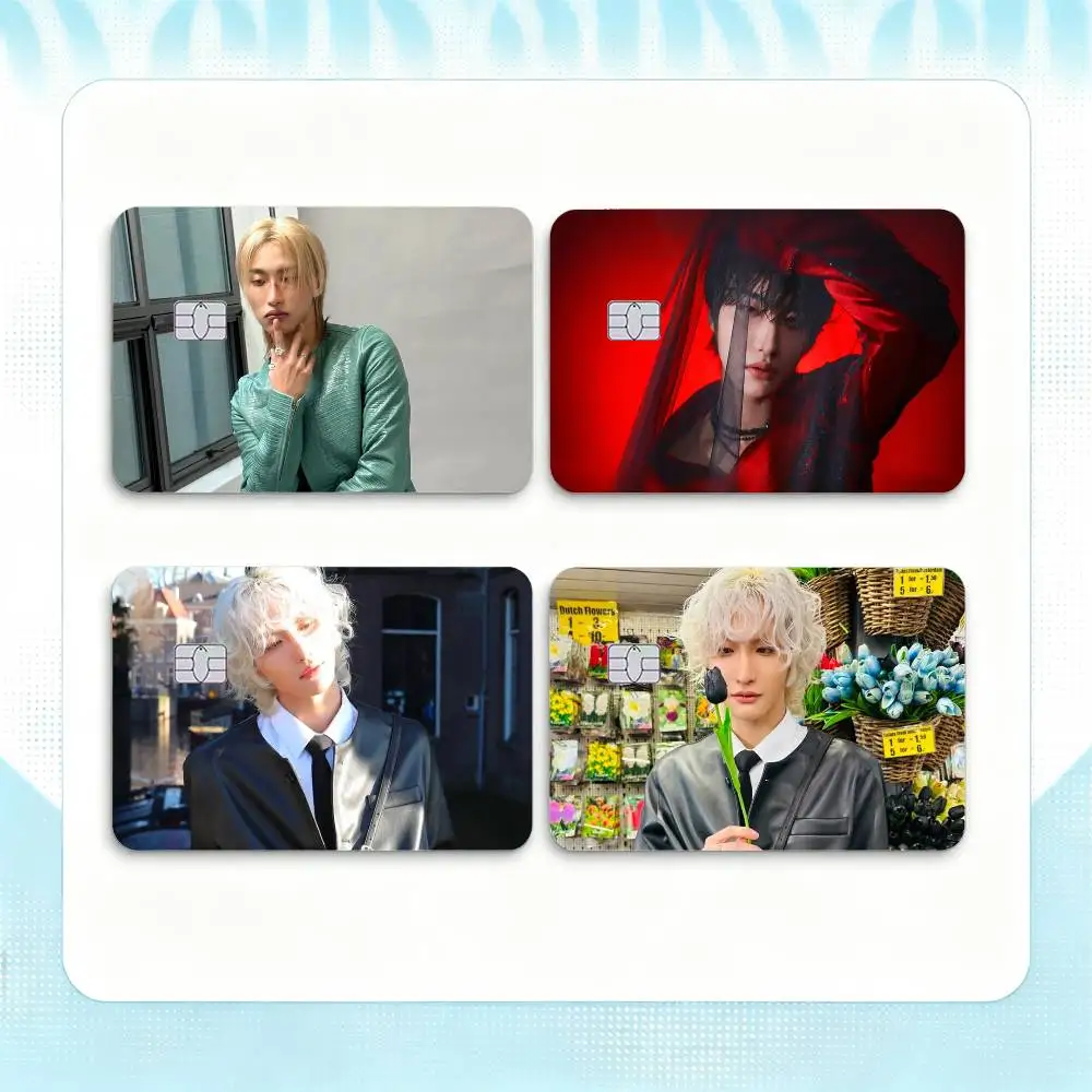 Popular Boy Band A-ATEEZ Seonghwa  Credit Card HD Stickers Game Card Decal Small Chip Waterproof Sticker Gift