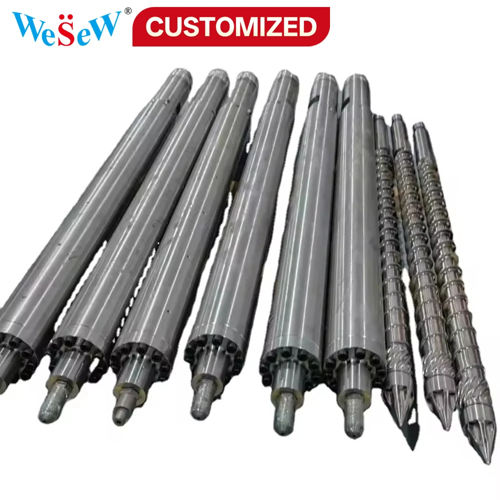 Custom-made micro and small screws and barrels for injection molding machines and extruders, suitable for plastic injection mold
