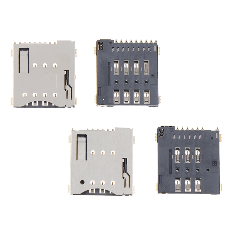 2Pcs MUP-C792 Micro ซิมการ์ด Connector แพทช์ Self-เจาะ6 + 1P/8 + 1P sim ช่องเสียบบัตรซ็อกเก็ต