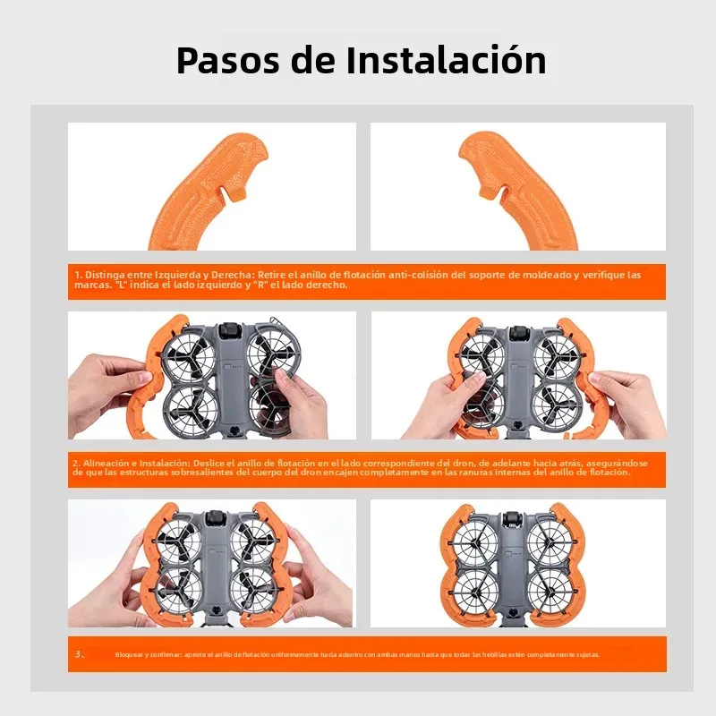 Imagen 7: Piezas de Dron para DJI NEO 2, cubierta protectora de hélice, Protector flotante EVA, anillo anticolisión, accesorios para Dron