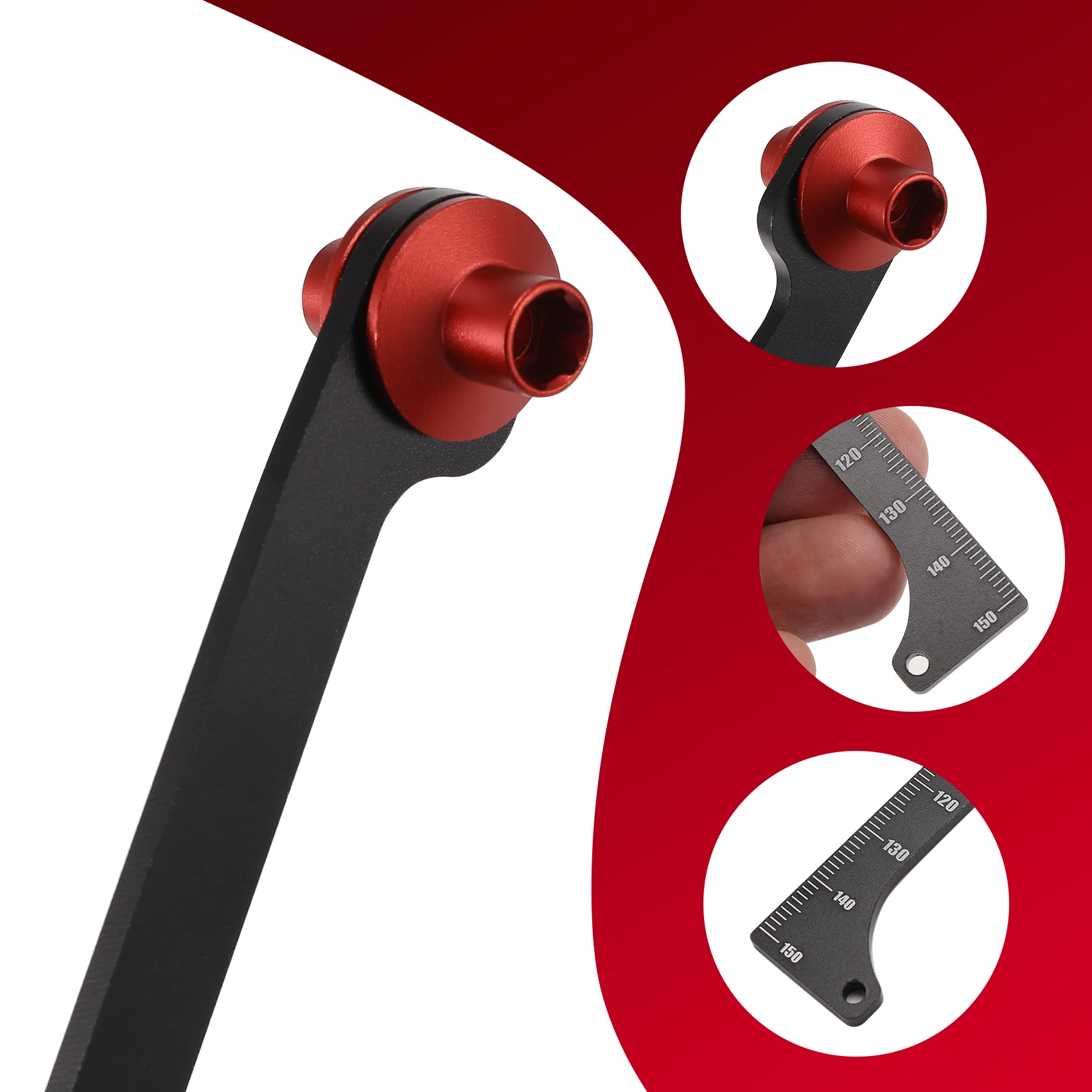 Радиоуправляемый внедорожник, универсальный инструмент, амортизатор, измерительная линейка для путешествий для 1/8 1/10 Arrma Traxxas Hpi Axial Scx10