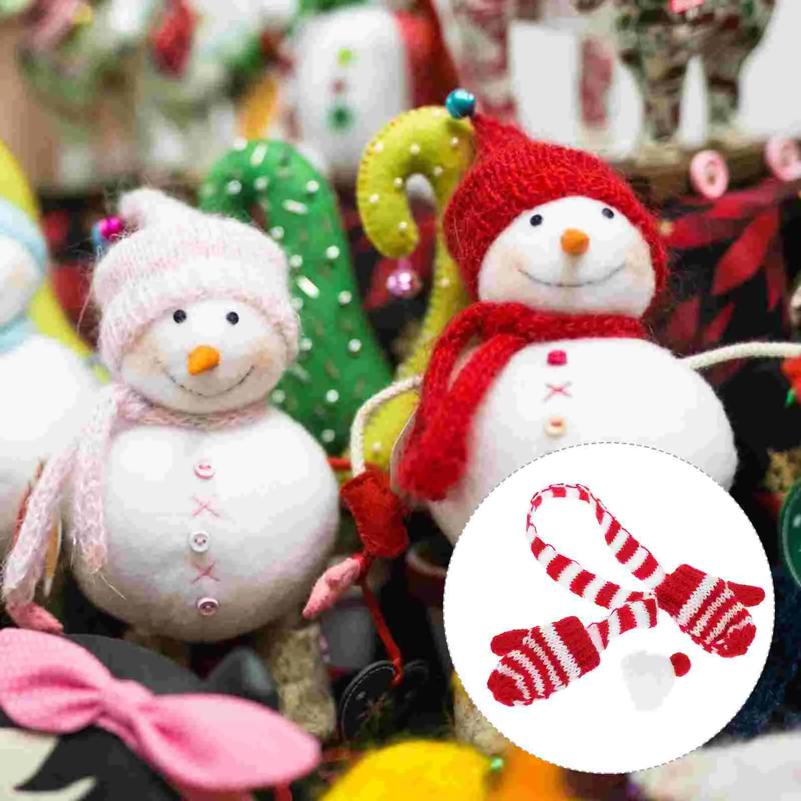 

Decorate Mini Knit Hat Knitting Decorative Knitted and Scarf Creative Household