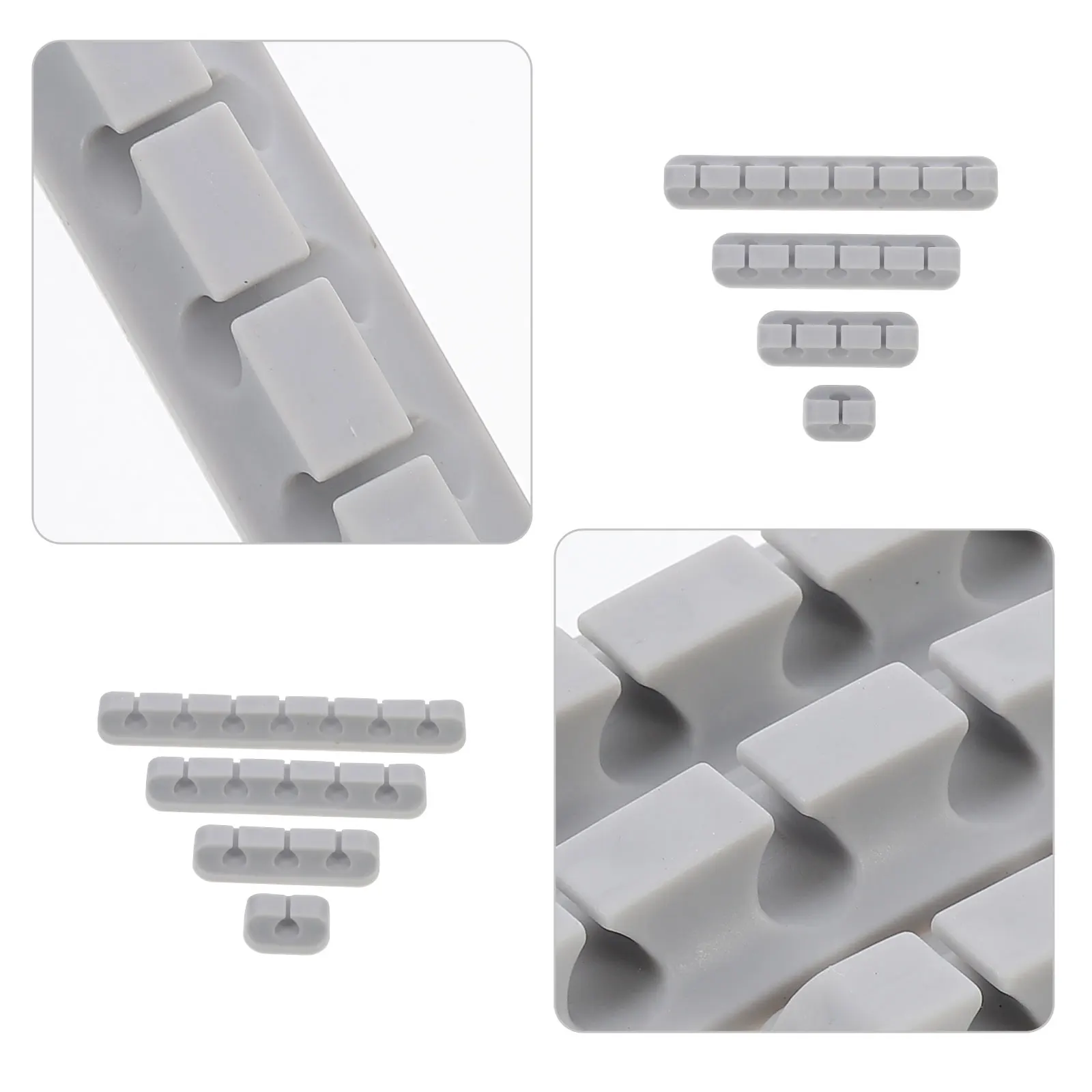 

4pcs Cable Clips Cord Organizer Strong Adhesive Desktop Wire Holder For Charging Cables Usb Headphonescable Management