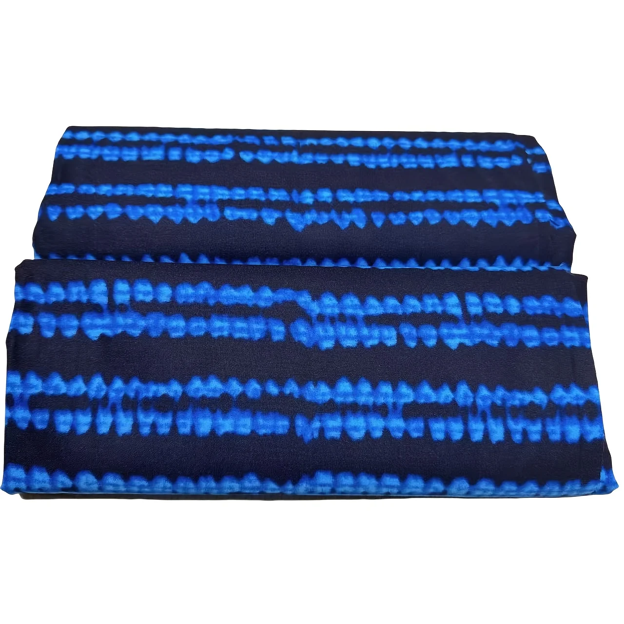 1 قطعة 6 ياردة الباتيك العرقي الأفريقي أزرق أسود مخطط قماش مطبوع على الوجهين هندسية مطبوعة النسيج النسيج العرقي الأفريقي #4