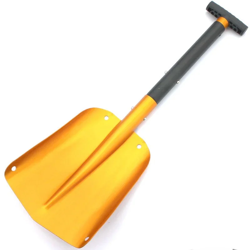 Foldable Auto Emergency Snow Shovel with Extendable Handle, Aluminum Lightweight Snow Shovel for Car,Outdoor Camping Ski,Garden