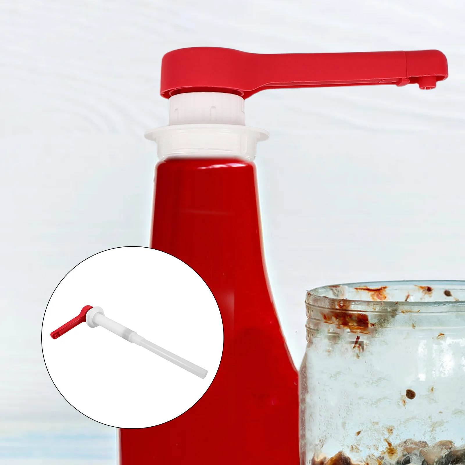 

30Cc Kitchen Syrup Pump Fast Refill Non Leak Pump Head for Sauce Bottles Accurate Dispensing Coffee Shop Restaurant Use Syrup