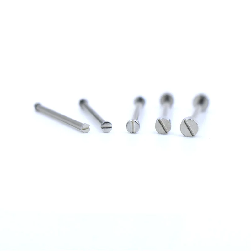 2PC Watch Accessories Rod Thick 1.5mm Stainless Steel With Fixed Pin All Steel Screw Rod Watch Connecting Rod