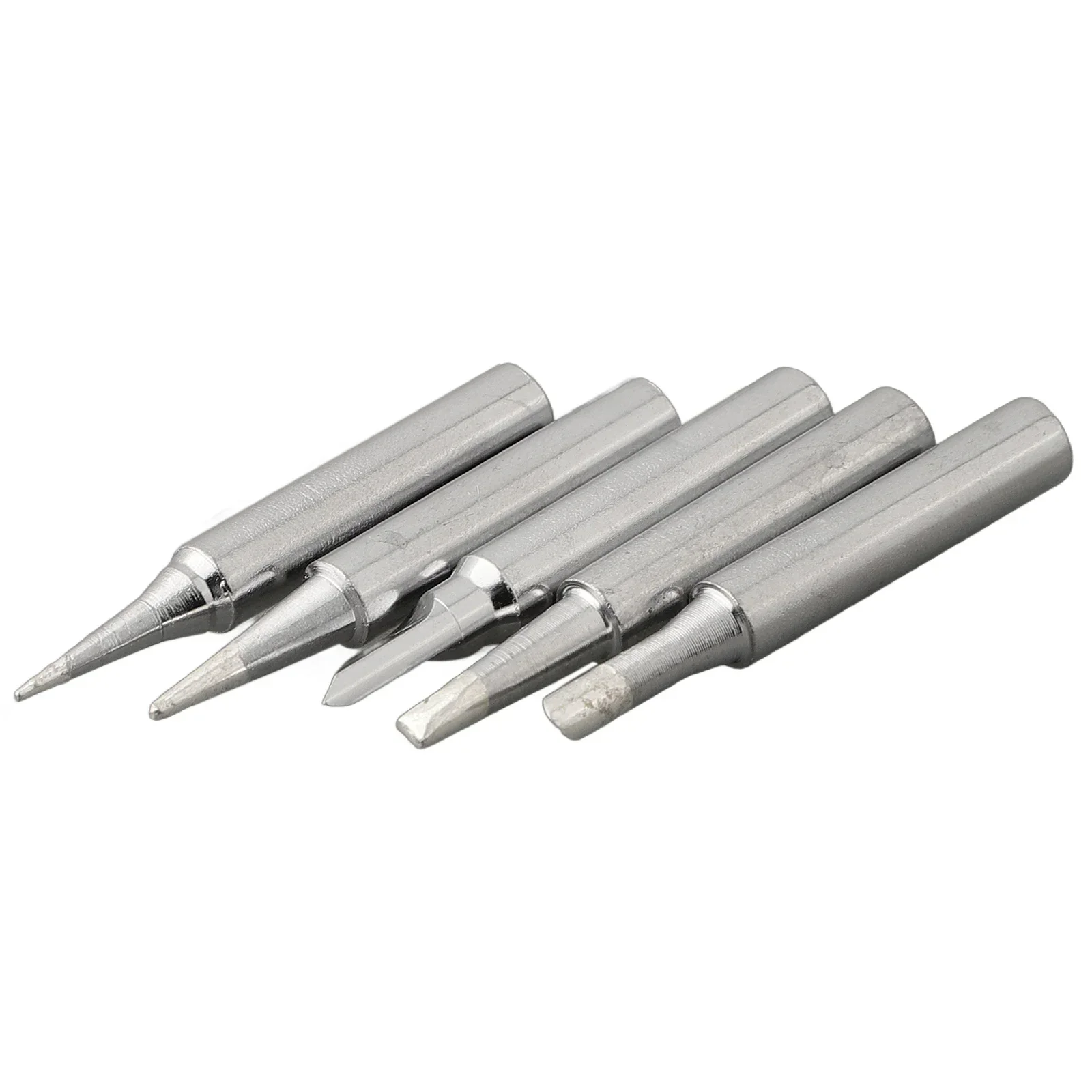 High Quality Brand New Soldering Iron Tip Welding Head 5pcs I+B+K+3C+2.4D Lead-free Silver 936 Soldering Iron Tip