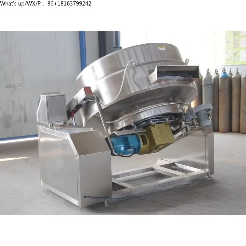 Industrial Slow Jacketed Kettle Mixer Tilting Multipurpose Chocolate Cooker