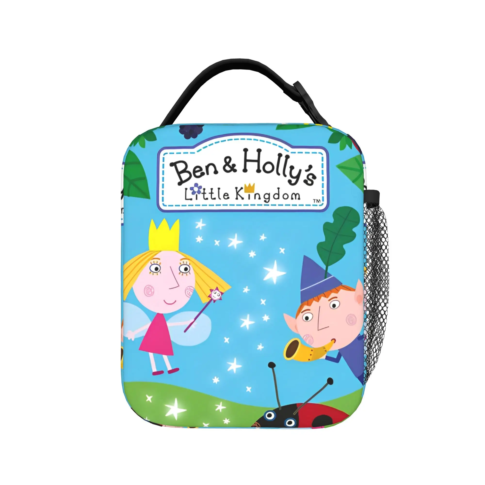 Ben And Holly's Little Kingdom Insulated Lunch Bag Cooler Bag Reusable,Meal Container  High Capacity Lunch Box Tote Food Handbag
