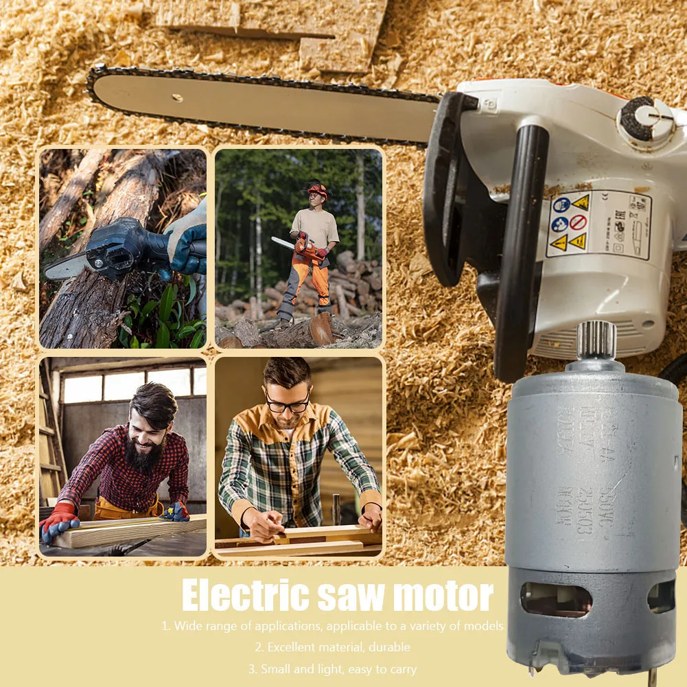 

21V Electric Motor 14 Teeth Mini DC Motor 8.2mm Gear Diameter Power Tool Accessories for Mini Saw Motor Rechargeable Saw