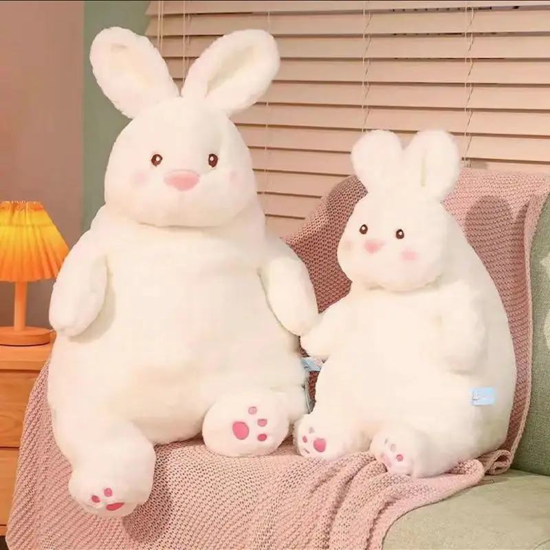 Rabbit Mascot Plush Toys Cute Rabbit Soft Stuffed Animals Easter Birthday White Bunny Plush Pillows Toy for Kids