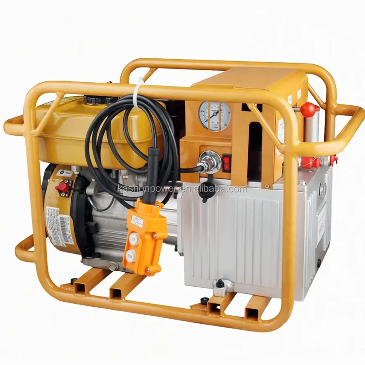 700 Bar Engine Driven Double Acting Hydraulic Pump With Remote Control