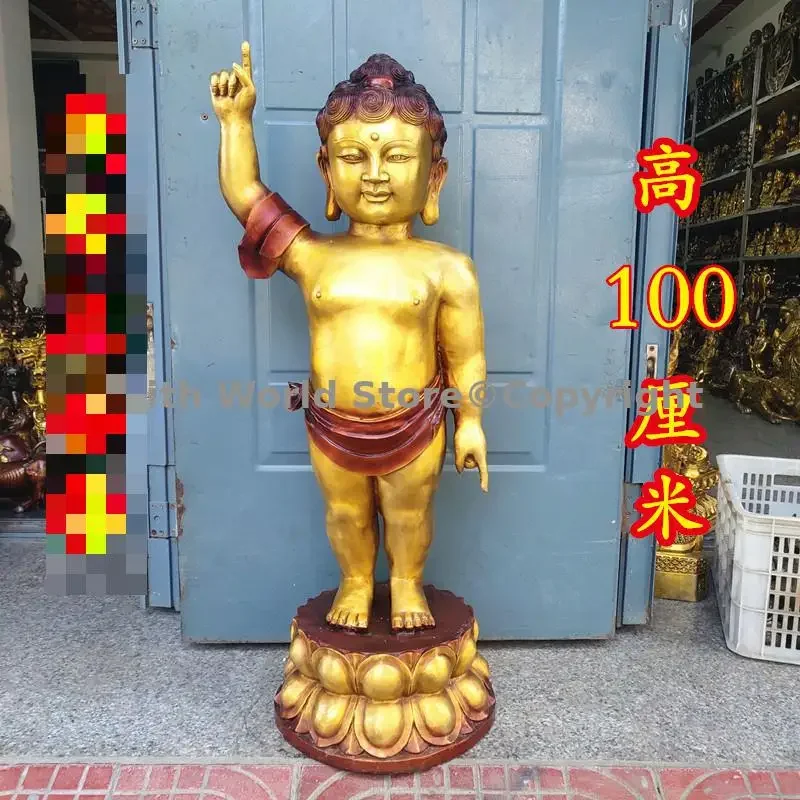 

Огромная 1 м большая бронзовая статуя Будды Шакьямуни Будда для купания фигурка Будды для зала Бога храма