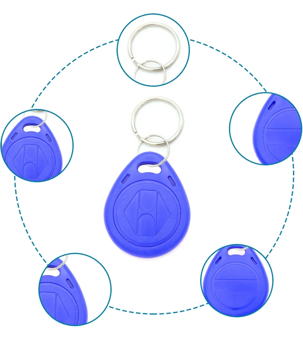 10pcs/lot T5577 EM4305 RFID 125khz Key Keyfobs Copy Rewritable Writable Rewrite Duplicate Proximity ID Token Ring Blank Access