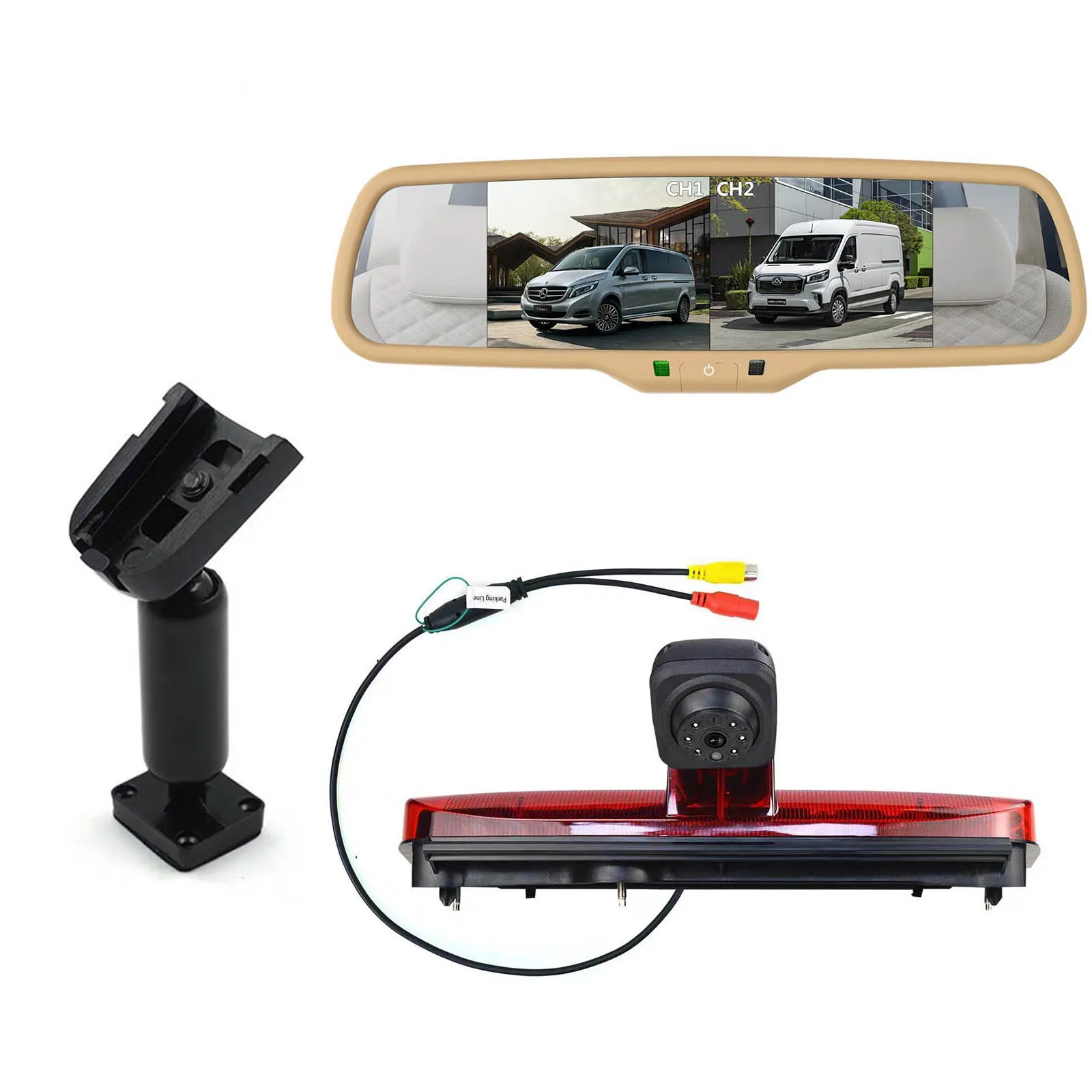 Applicable to Ford Transit Connect high position brake light  AHD720P reverse rearview car camera 2014-2017