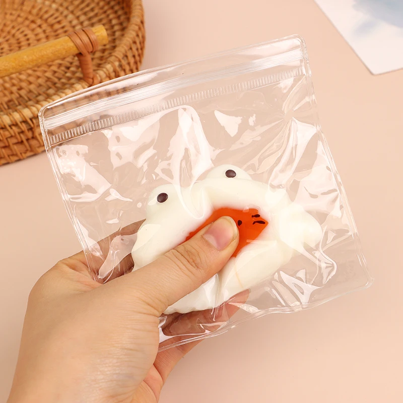 Cute Cat Croissant Soft Squishy Toys Silicone Stress Relief Pinch Kawaii Slow Rising Sensory Toys Gift