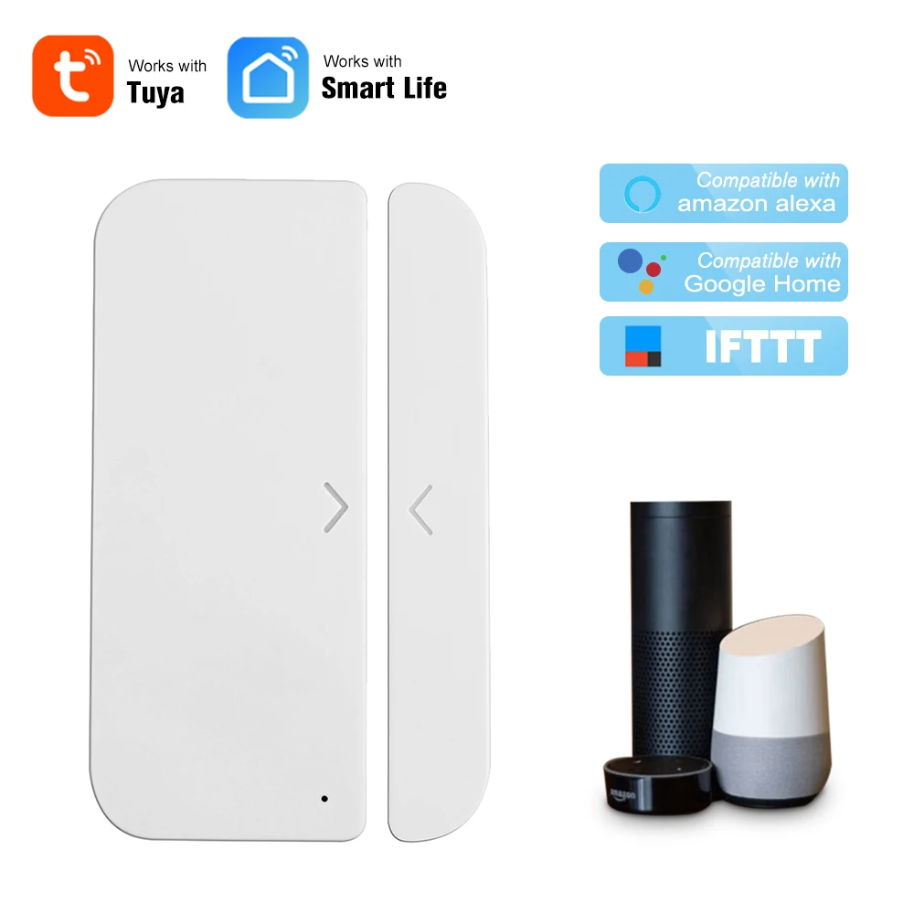 

Tuya WiFi Smart Door Alarm Window Sensor Detector App Control Home Security Alarm for SmartLife Alexa Google Home