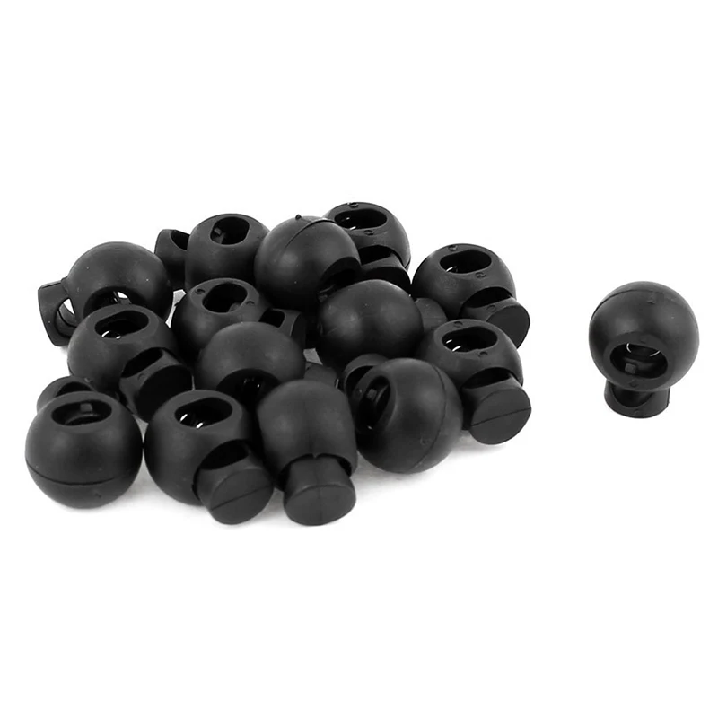 2025 New Adjustable Round Toggle Spring Loaded Rope Lanyard Cord Locks 15 Pcs