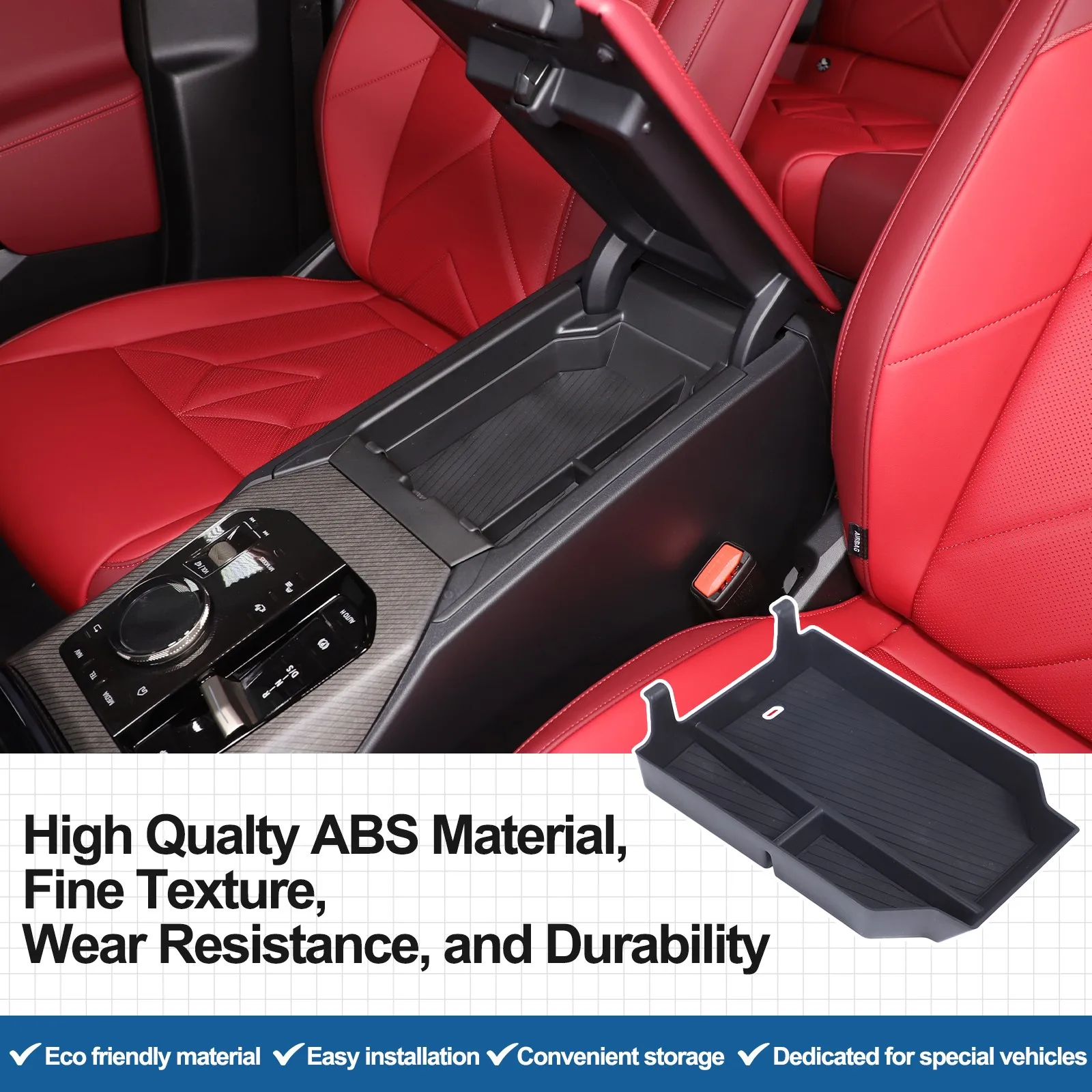 

ABS Car Center Console Armrest Multipurpose Storage Box For BMW X3 30 M50 G45 2025+ Hiden Storage Container Accessories
