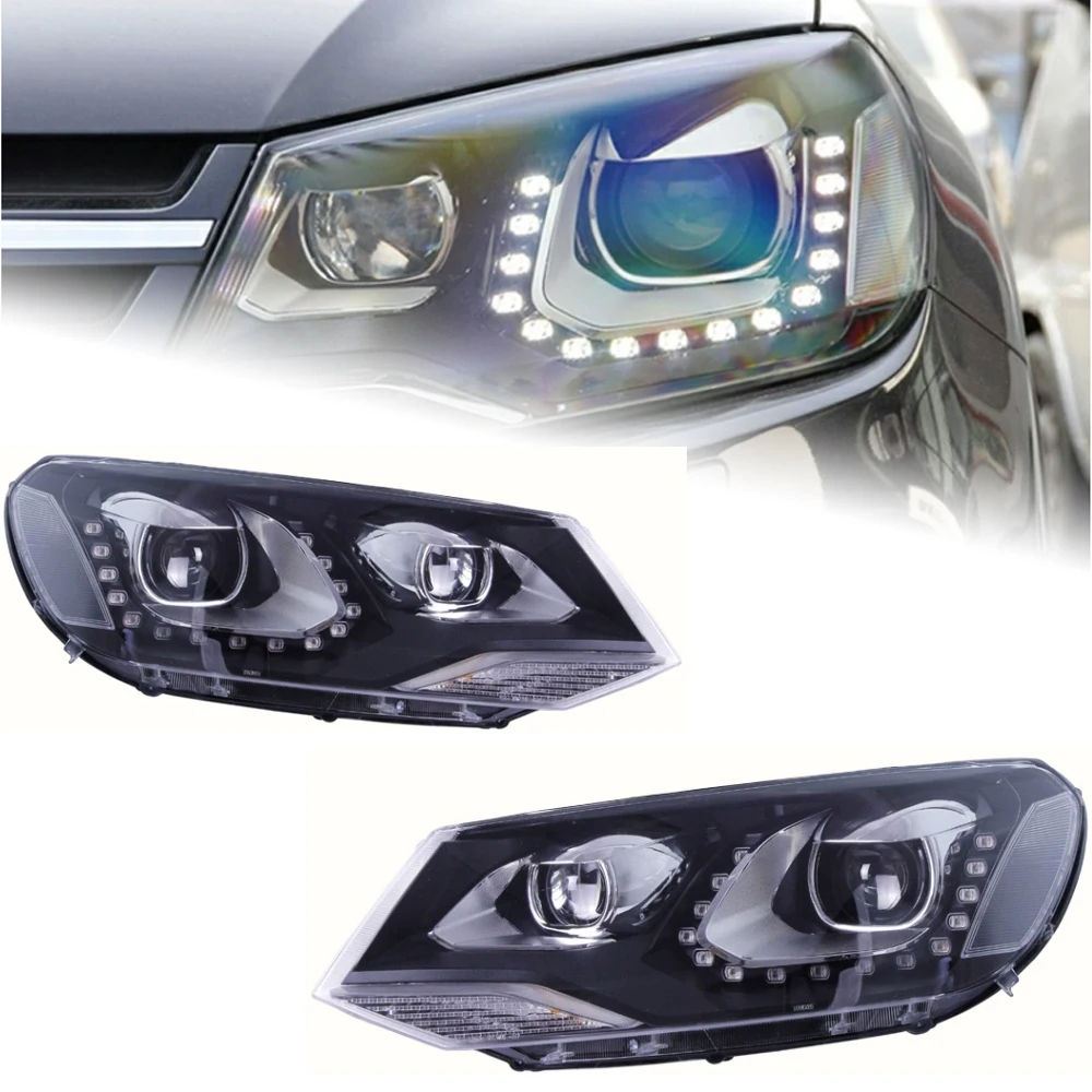 

AKD Car Styling for VW Touareg LED Headlight 2011-2015 Touareg LED DRL Hid Option Head Lamp Angel Eye Bi Xenon Beam Accessories