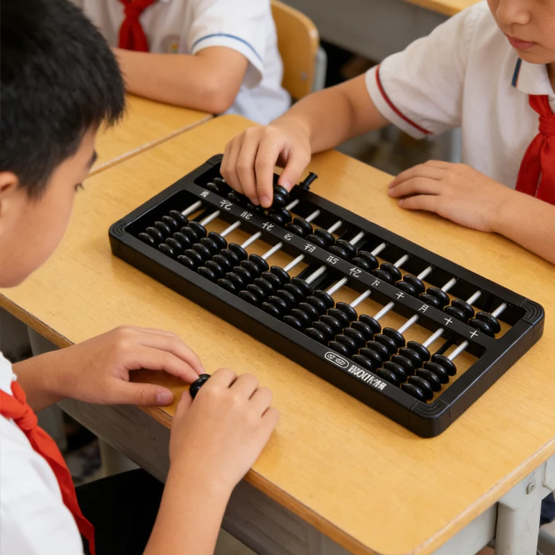 

Абакус для обучения счету, математике, сложению и вычитанию, развивающий интеллект детей, семиразрядный абакус, калькулятор для устного счета