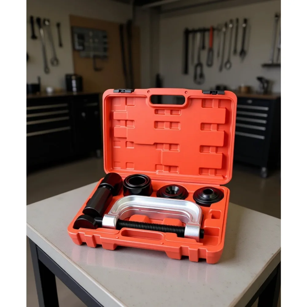 

Universal Ball Joint and U Joint Removal Tool Kit with 4x4 Adapters for 2WD 4WD Cars and Light Trucks